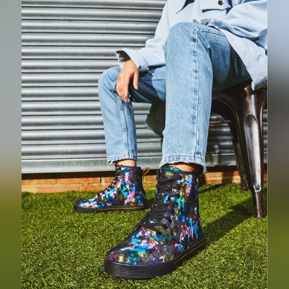 Dr. Martens Sheridan Confetti Suede Boots *NWT* - Picture 3 of 11